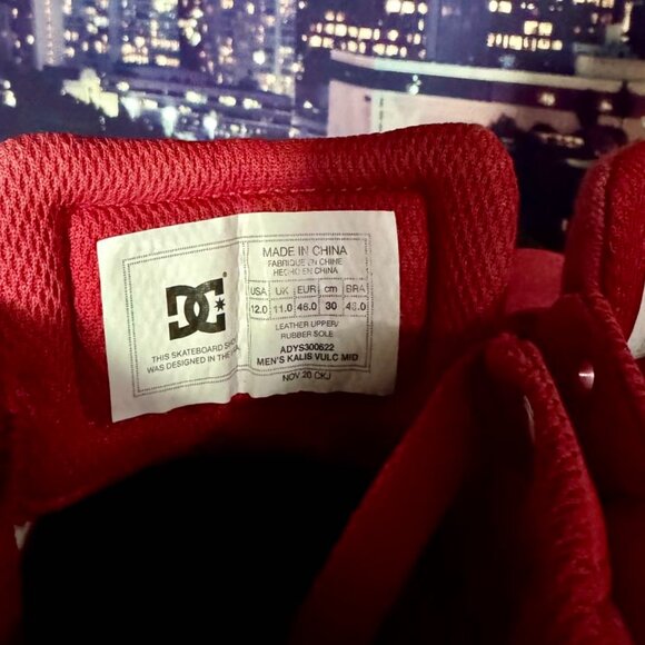 DC Shoes Vulc Mid Size 12 Men's Skate Skateboard Shoes - Picture 4 of 5